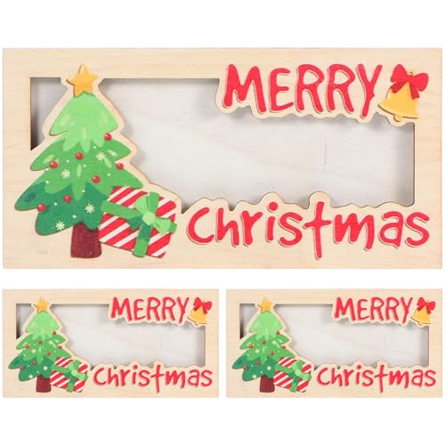 Beavorty 3 Ideen zum Geldschenken: Weihnachtsgeldhalter für Bargeld – Weihnachtskartenhalter aus Holz als Ornament – Lustiger Geldumschlag für Weihnachtsfeiern von Beavorty