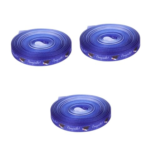 Beavorty 3 Rollen Graduationssaison Geschenkband Blau für Partydekorationen Diy Bastelprojekte Schleifenband Langlebig Elegant Vielseitig für Abschlussfeier Zubehör Beavorty 3 Rollen Graduationssaison Geschenkband Blau für Partydekorationen Diy Bastelprojekte Schleifenband Langlebig Elegant Vielseitig für Abschlussfeier Zubehör von Beavorty