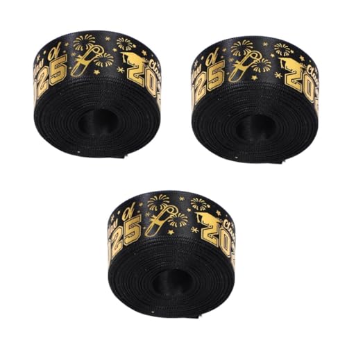 Beavorty 3 Rollen Graduierungsband Polyester Breit Rolle Geschenkband für Abschlussdeko Strapazierfähig Stilvolles Diy Zubehör für Geschenkverpackung und Partygestaltung Beavorty 3 Rollen Graduierungsband Polyester Breit Rolle Geschenkband für Abschlussdeko Strapazierfähig Stilvolles Diy Zubehör für Geschenkverpackung und Partygestaltung von Beavorty