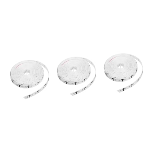 Beavorty 3 Rollen Halloween Satinband Breit Rolle Geschenkband für Schleifenherstellung und Diy Bastelprojekte Lange Rolle für Dekoration und Festliche Verpackung für Halloween Basteln von Beavorty