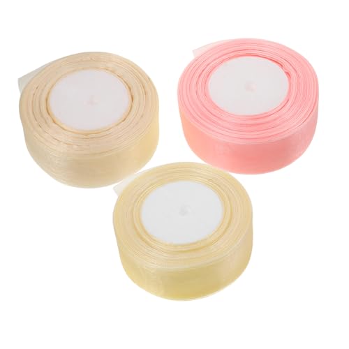 Beavorty 3 Rollen Transparentes Chiffonband Yards für Geschenkverpackungen Diy Schleifen Hochzeitsdekorationen und Arrangements Elegant Langlebig und Wiederverwendbar Beavorty 3 Rollen Transparentes Chiffonband Yards für Geschenkverpackungen Diy Schleifen Hochzeitsdekorationen und Arrangements Elegant Langlebig und Wiederverwendbar von Beavorty