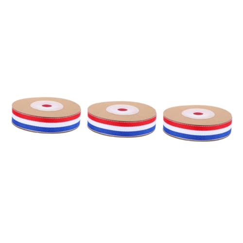 Beavorty 3 Rollen Tricolor Geschenkband Rot Weiß Blau Schleifenband für Geschenkverpackung Diy Bastelprojekte Partydekoration Beavorty 3 Rollen Tricolor Geschenkband Rot Weiß Blau Schleifenband für Geschenkverpackung Diy Bastelprojekte Partydekoration von Beavorty