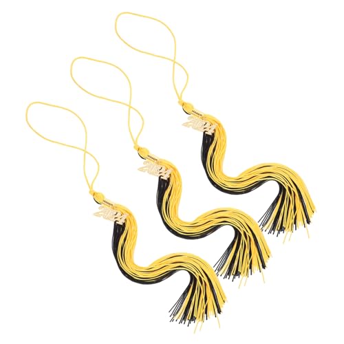 Beavorty 3 Stück Doktorhut Quaste Dekorationen Quasten Party Abschlusskappendekore Polyester Beavorty 3 Stück Doktorhut Quaste Dekorationen Quasten Party Abschlusskappendekore Polyester von Beavorty