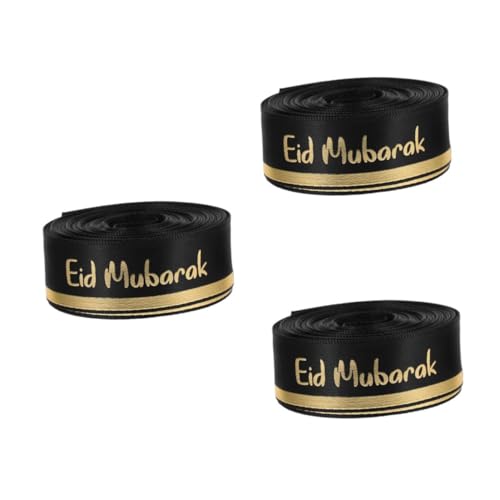 Beavorty 3 Stück Eid Mubarak Geschenkband Breit Yards Polyester Schleifenband für Partydekoration Geschenkverpackung DIY Kranzband Ramadan Feier Beavorty 3 Stück Eid Mubarak Geschenkband Breit Yards Polyester Schleifenband für Partydekoration Geschenkverpackung DIY Kranzband Ramadan Feier von Beavorty