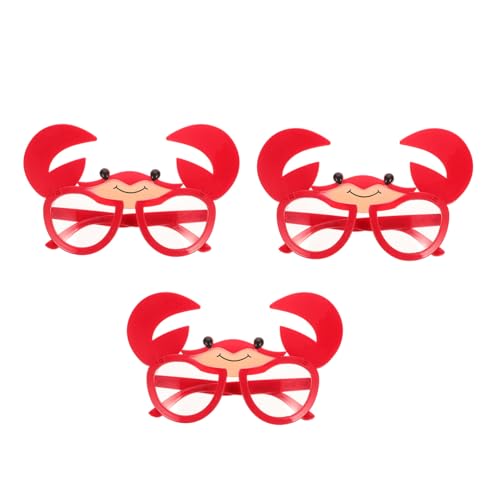 Beavorty 3 Stück Krabbengläser scherzen dekorative Gläser für Partys Brille für Foto-Requisiten Strand Luau-Party-Sonnenbrille hawaiianische lustige Sonnenbrille Plastik rot Beavorty 3 Stück Krabbengläser scherzen dekorative Gläser für Partys Brille für Foto-Requisiten Strand Luau-Party-Sonnenbrille hawaiianische lustige Sonnenbrille Plastik rot von Beavorty