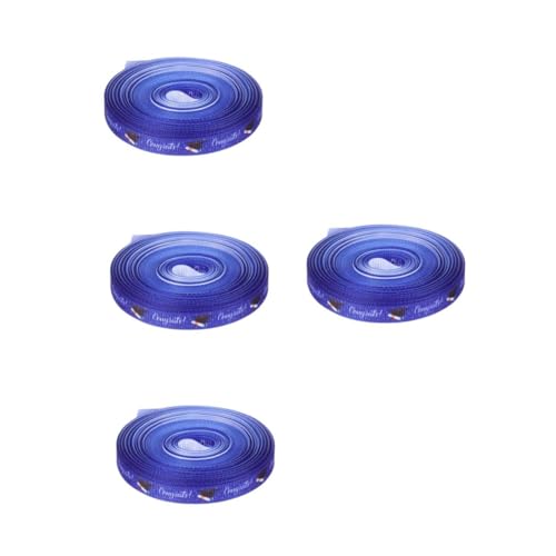 Beavorty 4 Rollen Graduationsband Geschenkband für Blumenstrauß Dekoration Diy Schleifen Basteln Blau Langlebig Stilvoll für Abschlussfeier und Gratulationen Beavorty 4 Rollen Graduationsband Geschenkband für Blumenstrauß Dekoration Diy Schleifen Basteln Blau Langlebig Stilvoll für Abschlussfeier und Gratulationen von Beavorty
