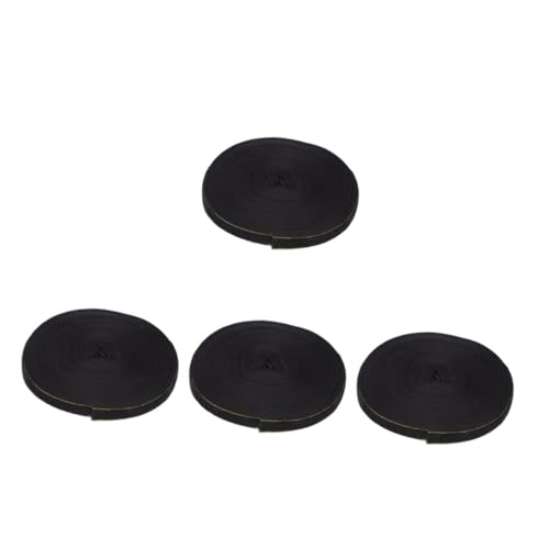 Beavorty 4 Rollen Samtband mit Goldener Rolle Weiches Faltenresistentes Geschenkband für Diy Schleifen Bastelprojekte Elegante Geschenkverpackung Hochzeits und Partydekoration von Beavorty