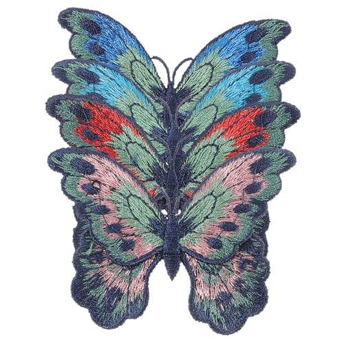Beavorty 4 Stück Applikationen Gestickte Bügelflicken für Kleidung Dekorative Patches für DIY Projekte Aufbügeln Kleidung Taschen Schuhe Beavorty 4 Stück Applikationen Gestickte Bügelflicken für Kleidung Dekorative Patches für DIY Projekte Aufbügeln Kleidung Taschen Schuhe von Beavorty