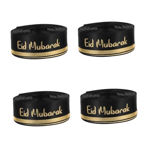 Beavorty 4 Stück Eid Mubarak Geschenkband Yards Dekorationsband für Feierlichkeiten Vielseitiges Geschenkverpackungsband für Ramadan DIY Schleifen Festliche Party und Feiertagsdeko Beavorty 4 Stück Eid Mubarak Geschenkband Yards Dekorationsband für Feierlichkeiten Vielseitiges Geschenkverpackungsband für Ramadan DIY Schleifen Festliche Party und Feiertagsdeko von Beavorty