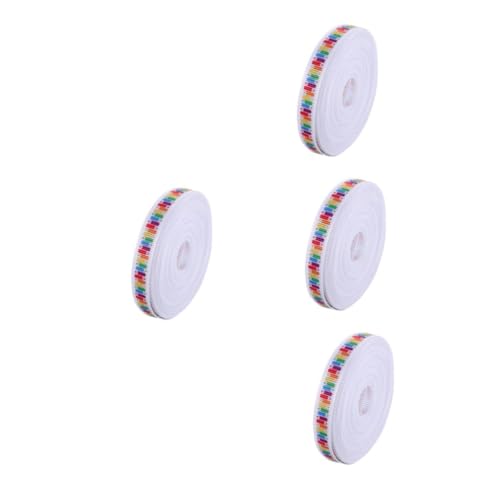 Beavorty 4 Stück Schulanfang Geschenkband Bleistift Ripsband Polyesterband mit Geriffelter Textur für Geschenkverpackung und Bastelarbeiten Robust Vielseitig Einsetzbar für Lehrer und von Beavorty