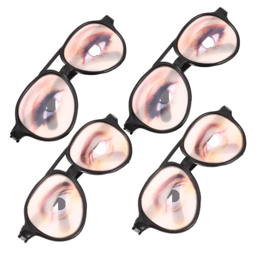 Beavorty 4 Stück Teiliges Lustige Partybrille mit Simulierten Augen Leichte Scherzbrillen für Erwachsene Bequemer Sitz für Kostüm Geburtstags und Freundestreffen Beavorty 4 Stück Teiliges Lustige Partybrille mit Simulierten Augen Leichte Scherzbrillen für Erwachsene Bequemer Sitz für Kostüm Geburtstags und Freundestreffen von Beavorty
