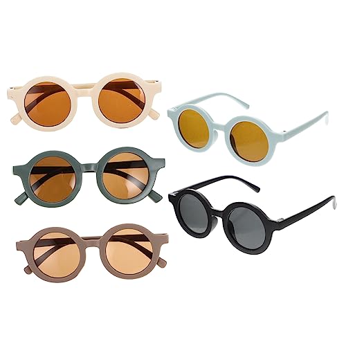 Beavorty 5 Paare sonnenbrillen für kindersonnenbrille Leichtgewichtige Brillen vrbrillen karneval brille Unisex Sonnenbrillen-Requisite Stk von Beavorty
