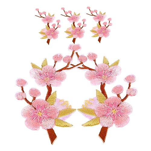Beavorty 5 Stück Teiliges Blumen Bügelaufnäher Gestickte Pflaumenblüten Applikationen für Kleidung Ausbessern und Dekorieren von Jacken und Anderen Textilien Beavorty 5 Stück Teiliges Blumen Bügelaufnäher Gestickte Pflaumenblüten Applikationen für Kleidung Ausbessern und Dekorieren von Jacken und Anderen Textilien von Beavorty
