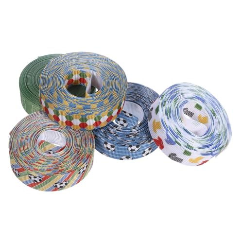 Beavorty 5 Stück Teiliges Fußball Dekorationsband Breit mit Sportlichem Muster Vielseitiges Geschenkband für DIY Haarbögen Party und Hochzeitsdekoration Einfach Anzubringen für Beavorty 5 Stück Teiliges Fußball Dekorationsband Breit mit Sportlichem Muster Vielseitiges Geschenkband für DIY Haarbögen Party und Hochzeitsdekoration Einfach Anzubringen für von Beavorty