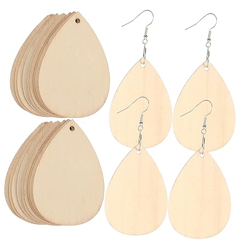 Beavorty 50 Stück Teiliges Holz Ohrring mit Natürlichem Material Gebohrten Anhängern für DIY Schmuckherstellung Geeignet für Damen Anfänger und Professionelle Bastler Beavorty 50 Stück Teiliges Holz Ohrring mit Natürlichem Material Gebohrten Anhängern für DIY Schmuckherstellung Geeignet für Damen Anfänger und Professionelle Bastler von Beavorty