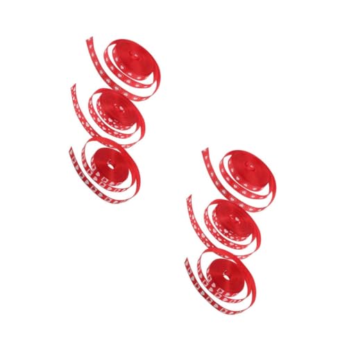 Beavorty 6 Rollen Rotes Satin Herzband pro Rolle Herzmuster Geschenkband für Valentinstag Muttertag Geburtstag Dekoration und Bastelprojekte Beavorty 6 Rollen Rotes Satin Herzband pro Rolle Herzmuster Geschenkband für Valentinstag Muttertag Geburtstag Dekoration und Bastelprojekte von Beavorty
