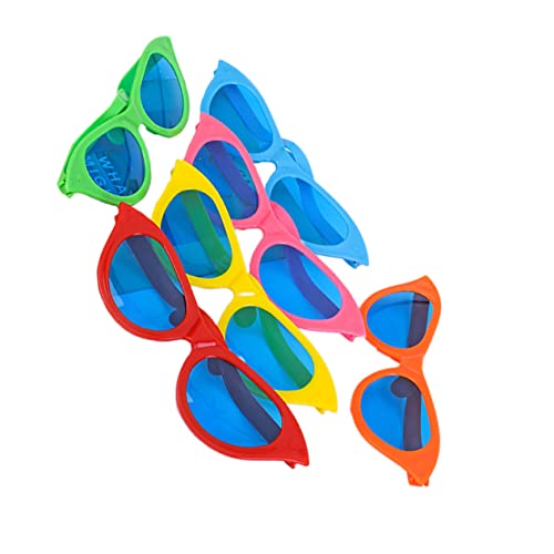 Beavorty 6 Stück Lustige Übergroße Partybrillen Dekorative Cosplay Accessoires für Fotografie und Kostümparty Zufällige Farben Zufällige Farbe von Beavorty