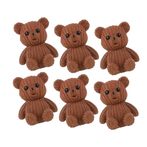 Beavorty 6 Stück Mini Bärenfiguren zur Dekoration Niedliche Harzornamente für Kuchen Mikro Landschaften Tischdeko und Partygeschenke für Valentinstag und Geburtstagsfeiern Beavorty 6 Stück Mini Bärenfiguren zur Dekoration Niedliche Harzornamente für Kuchen Mikro Landschaften Tischdeko und Partygeschenke für Valentinstag und Geburtstagsfeiern von Beavorty