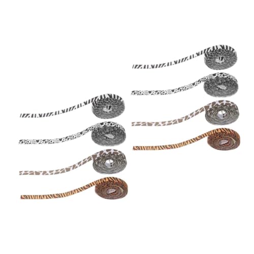 Beavorty 8 Rollen Tiermuster Geschenkband Breit Weiches Strapazierfähiges Druckband für Diy Basteln Verpackung Geburtstags und Weihnachtsdekoration mit Tiger Giraffen Zebra und Kuhmotiven Beavorty 8 Rollen Tiermuster Geschenkband Breit Weiches Strapazierfähiges Druckband für Diy Basteln Verpackung Geburtstags und Weihnachtsdekoration mit Tiger Giraffen Zebra und Kuhmotiven von Beavorty