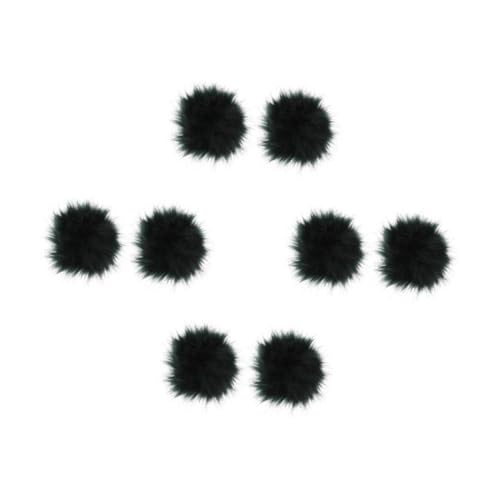 Beavorty 8 Stck. Flauschige Kunstfell Pompons Langlebige Farbige DIY Anhänger Weiche Hochwertige Fellbälle mit Elastischem Band Vielseitige Dekoration für Kleidung und Accessoires von Beavorty