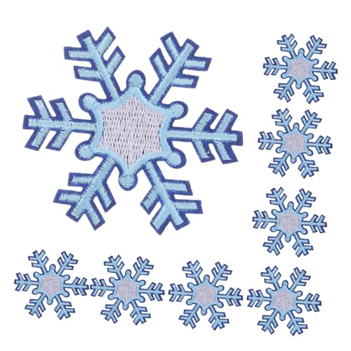 Beavorty 8 Stück Schneeflocke Stickstoffpatz Kleidungsflicken aufnähen Aufnäher für Jeans Schneeflocken-Applikation Hutflecken Schneeflocken aus Stoff Stoffpatch aufnähen Himmelblau Beavorty 8 Stück Schneeflocke Stickstoffpatz Kleidungsflicken aufnähen Aufnäher für Jeans Schneeflocken-Applikation Hutflecken Schneeflocken aus Stoff Stoffpatch aufnähen Himmelblau von Beavorty