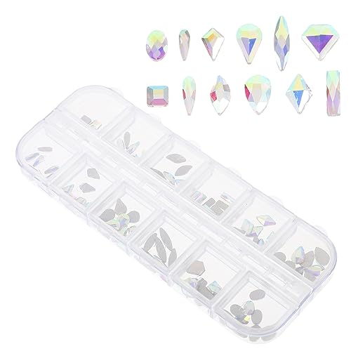 Beavorty DIY Nagelanhänger mit Fächern Flache Rückseite Strasssteine für Nageldesign Glänzende Edelsteine Nageldekoration für Einfach Anzuwenden Vielseitig Beavorty DIY Nagelanhänger mit Fächern Flache Rückseite Strasssteine für Nageldesign Glänzende Edelsteine Nageldekoration für Einfach Anzuwenden Vielseitig von Beavorty