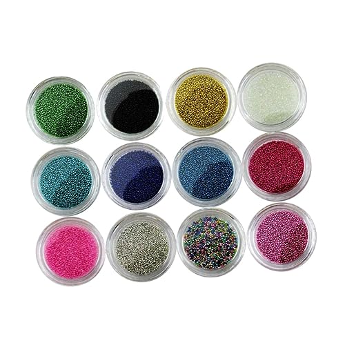 Beavorty Farben Kaviar-nagellack Nagelzubehör Handgefertigt Diy Bunte Perlenkugel Nagelkunst Mini-kugel Zufällig von Beavorty