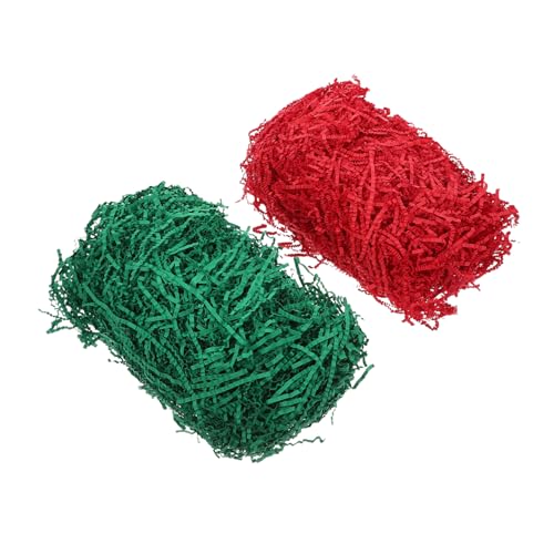 Beavorty Geschenkpapier für Geschenkboxen Dekoration Weihnachten Korbfüller Papierschnipsel kräuseln papierstreifen dekoratives Papier geschreddertes Packpapier glitzerndes Seidenpapier von Beavorty