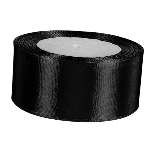 Beavorty Polyester Geschenkband Breit Langlebiges Schwarzes Dekoband für Geschenkverpackung DIY Basteln Blumenarrangements Party und Hochzeitsdeko Vielseitiges Schleifenband für Beavorty Polyester Geschenkband Breit Langlebiges Schwarzes Dekoband für Geschenkverpackung DIY Basteln Blumenarrangements Party und Hochzeitsdeko Vielseitiges Schleifenband für von Beavorty