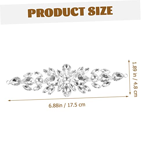 Beavorty Rhinestone Applique Hochzeit Wassertröpfchen Patches zum Aufnähen für DIY Kleidung Schuhe Accessoires Brautkleid Gürtel Verzierung von Beavorty