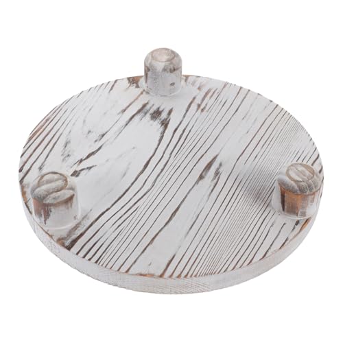Beavorty Rustikaler Holz Blumentopfständer Vintage Pflanzenhalter mit Ablage für Kosmetik und Duftöle Dekorativer Pflanzhocker für Wohnzimmer Büro Retro Design Kompakt Weiß Lackiert Beavorty Rustikaler Holz Blumentopfständer Vintage Pflanzenhalter mit Ablage für Kosmetik und Duftöle Dekorativer Pflanzhocker für Wohnzimmer Büro Retro Design Kompakt Weiß Lackiert von Beavorty