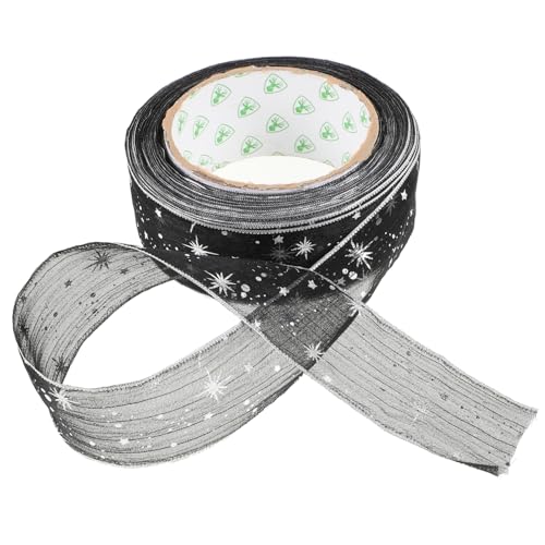 Beavorty Sterngarn-Verpackungsband Halloween-Curling-Band Wickelband Alles zum Geburtstagsband für Blumenstrauß dekoration geschenkband Glitzerstoff schwarzer Glitzertüll Nylon Black Beavorty Sterngarn-Verpackungsband Halloween-Curling-Band Wickelband Alles zum Geburtstagsband für Blumenstrauß dekoration geschenkband Glitzerstoff schwarzer Glitzertüll Nylon Black von Beavorty