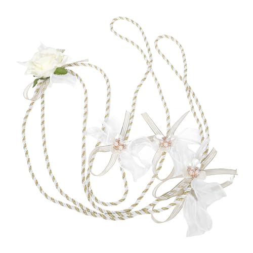 Beavorty Traditionelles Rosen-hochzeitslasso mit Robustem Stoff Katholische Zeremonieseilschlaufe Westlicher Stil für Unvergessliche Brautparty und Feierliche Hochzeitsdekoration von Beavorty