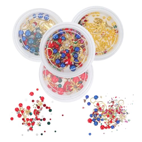 Beavorty Weihnachtliche DIY Dekore Boxen Zinklegierung Schmuck mit Design für Maniküre Festliche Anlässe und Nail Art Beavorty Weihnachtliche DIY Dekore Boxen Zinklegierung Schmuck mit Design für Maniküre Festliche Anlässe und Nail Art von Beavorty