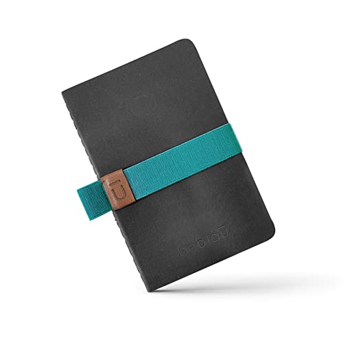 Beblau Pocket Notizbücher mit Gummiband Organizer und Stifthalter | Tragbar | Schule, Zuhause, Universität | Zubehör für die Arbeit zu Hause | Tolles Geschenk (X3) | Türkis von Beblau