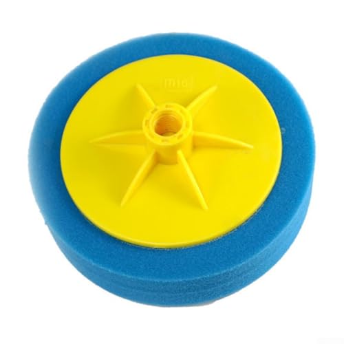 15,2 cm Schwamm-Polierpad für Autopflege, M14-Gewinde, 150 mm, grobe, mittelfeine Körnung, Auto-Beauty-Restaurierungswerkzeug, Blau von Bebykilemi
