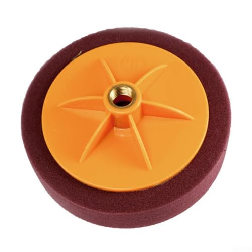 15,2 cm Schwamm-Polierpad für Autopflege, M14-Gewinde, 150 mm, grobe, mittelfeine Körnung, Auto-Beauty-Restaurierungswerkzeug (lila) von Bebykilemi