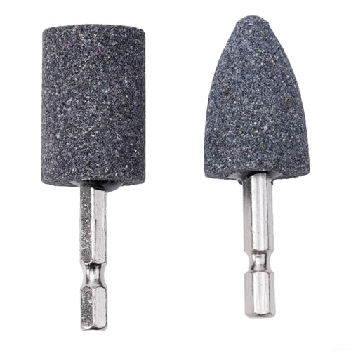 2 braune Korund-Schleif-Bits, Sechskantschaft, Drehwerkzeug, Zubehör für Metall, Holz, Jade, Keramik, Glas, Gravur, Polieren von Bebykilemi