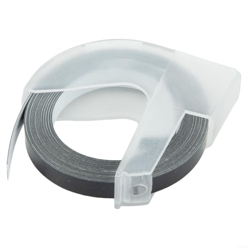 Bebykilemi Mehrfarbiges Prägeband, Maße: 6 mm x 3 m, passend für Motex-Maschinen (schwarz) von Bebykilemi