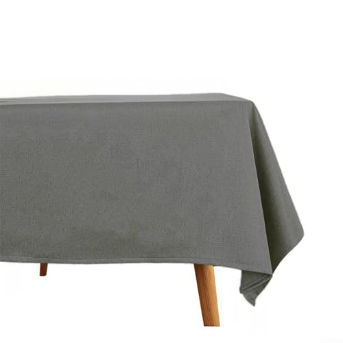 Bebykilemi Polyester-Tischdecke für Esszimmer, elegante Tischdekoration für verschiedene Anlässe (Grau) von Bebykilemi