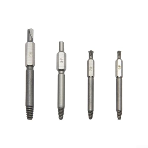 Doppelseitiges Schraubenausdreher-Set für HSS-Bohrer-Set, zum Entfernen beschädigter gebrochener Schrauben, 1,5–3,8 mm, mit Aufbewahrungskoffer, 4 Stück Doppelseitiges Schraubenausdreher-Set für HSS-Bohrer-Set, zum Entfernen beschädigter gebrochener Schrauben, 1,5–3,8 mm, mit Aufbewahrungskoffer, 4 Stück von Bebykilemi
