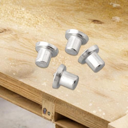 Dübel-Zentrierspitzen, 6/8/10/12 mm, Stahl, Holzbearbeitung, Ausrichtungswerkzeuge für genaue Zapfenlochmarkierung, verchromtes Holz-Marker-Set (massiv 6 mm) von Bebykilemi