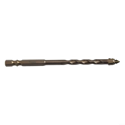 Exzentrischer Glasfliesenbohrer, vierschneidig, dreieckig, Hartmetall-Stahllegierung, Sechskantschaft für Keramik, Granit, Beton, 6–14 mm Durchmesser (8 mm) von Bebykilemi