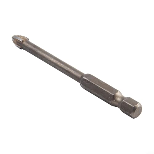 Kreuz-Sechskant-Dreieck-Bohrer für Porzellan, Fliesen, Glas, Beton, Lochöffner, Hartmetall, Braun, 3/4/5/6/8/10/12 mm, professionelles Elektrowerkzeug-Zubehör (6 mm) von Bebykilemi