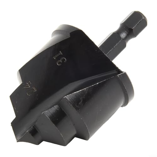 PPR-Rohrbohrer für HSS, Kegelsenker, Fasenwerkzeug, 1/4-Zoll-Sechskantschaft, elektrischer Bohrer für Sanitär, Wasserrohrbau, Schwarz, 60 mm (C) von Bebykilemi