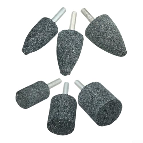 Schleifstein-Set mit 6 mm Schaft, zylindrisch, rotierend, für Karbonstahl, Legierung, Metall, Polieren, Entgraten, 6 Stück Schleifstein-Set mit 6 mm Schaft, zylindrisch, rotierend, für Karbonstahl, Legierung, Metall, Polieren, Entgraten, 6 Stück von Bebykilemi