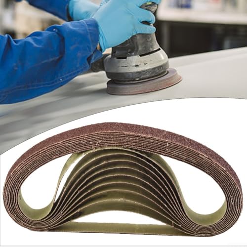 Schmale Schleifbänder, 15 x 452 mm, Körnung 60–600, für M10-Adapter, Poliermaschine, Metallurgie, Maschinen, Schiffbau, 10 Stück Schmale Schleifbänder, 15 x 452 mm, Körnung 60–600, für M10-Adapter, Poliermaschine, Metallurgie, Maschinen, Schiffbau, 10 Stück von Bebykilemi