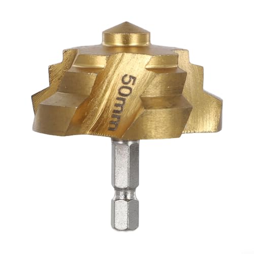 Sechskant-Schaft-Bohrer, Wasserrohr-Erweiterungsstanzwerkzeug für elektrische Klempnerbohrer, 40 mm, 50 mm, 63 mm, für HSS-Goldklempnerarbeiten, Reparatur, Öffnungsreibahle, PPR-Rohre (50 mm) von Bebykilemi