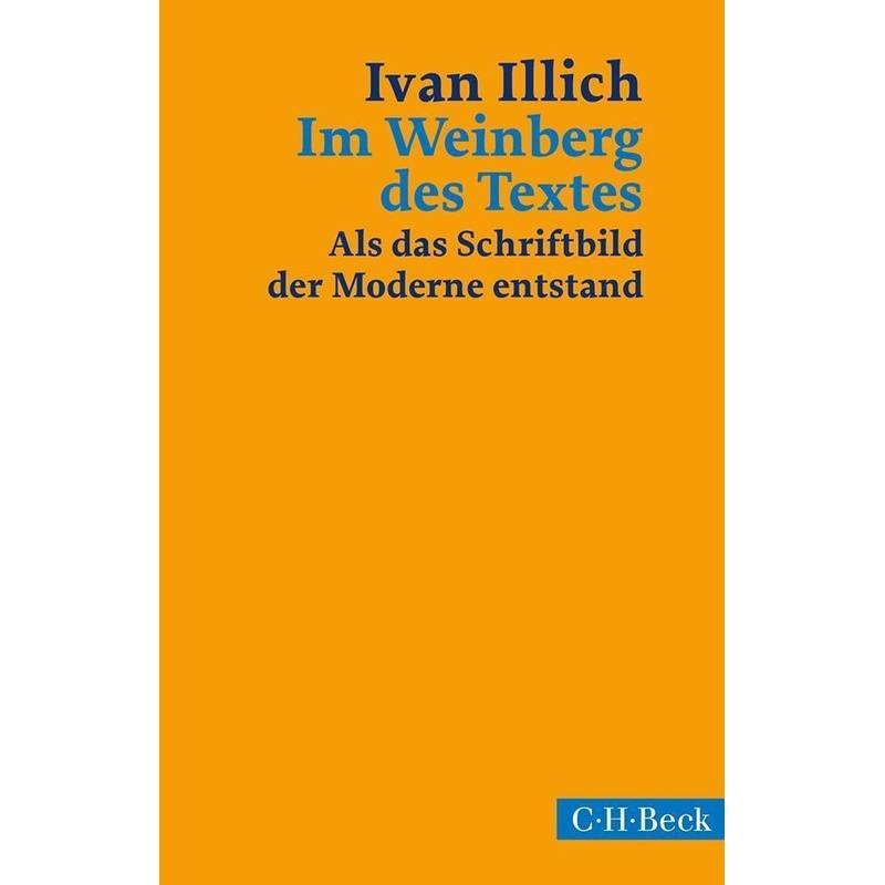 Im Weinberg Des Textes - Ivan Illich, Kartoniert (TB) von Beck