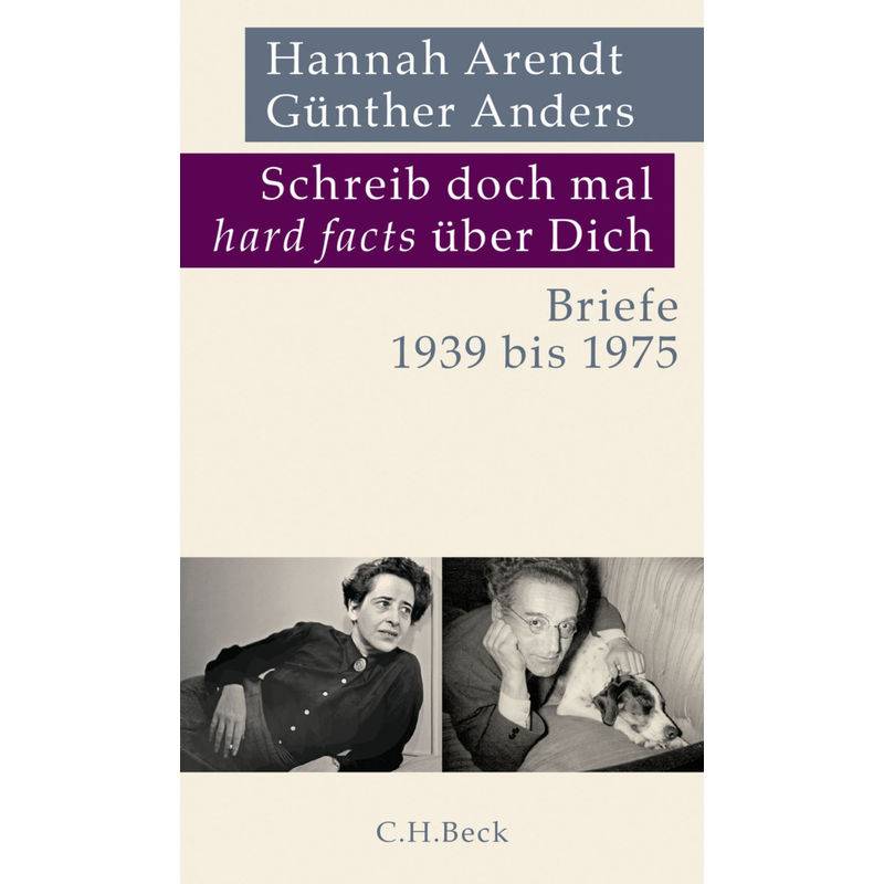 Schreib Doch Mal 'Hard Facts' Über Dich - Hannah Arendt, Günther Anders, Leinen von Beck